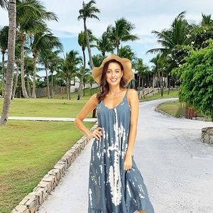 Boho flows maxi beach dress